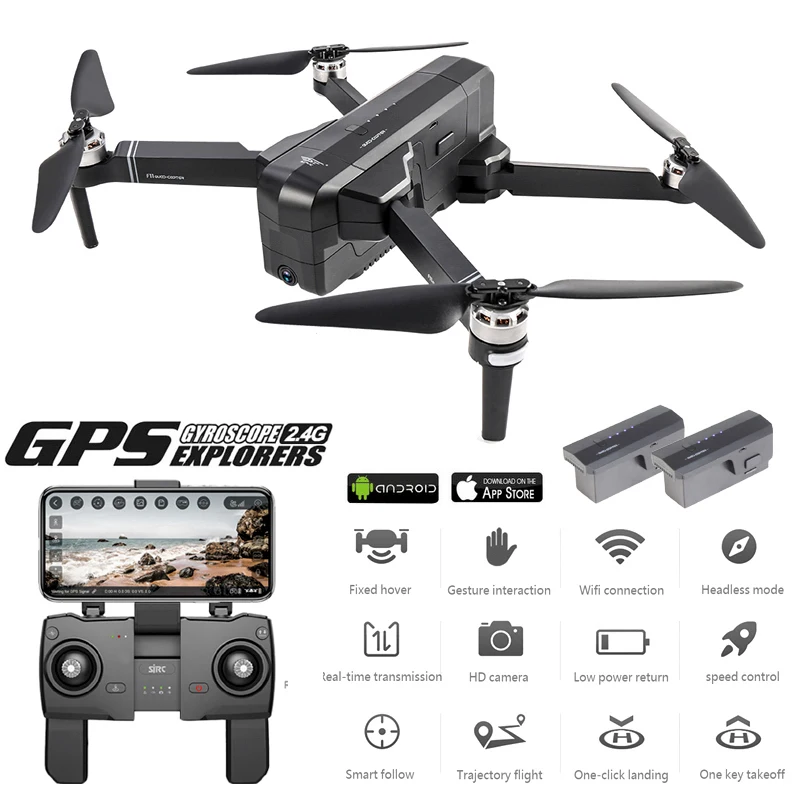 Продажа Global Drone 2K бесщеточный Дрон с камерой 2K HD Follow Me Квадрокоптер Профессиональный font b gps b font дроны VS FIMI X8 SE E520S F11 PRO