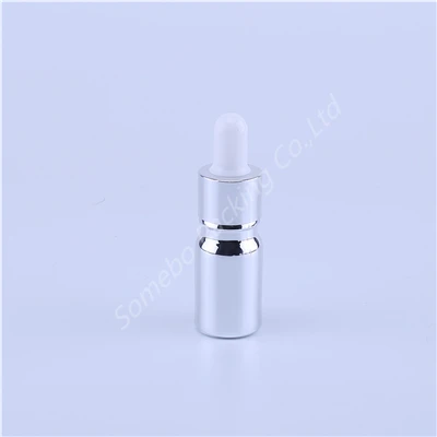 Dropper Bottle 5ML Горячая Распродажа пустые флаконы для духов, флаконы для жидкого парфюма, контейнеры для макияжа, многоразовая посылка, серебряные флаконы для эфирного масла, 5-100 мл - Цвет: Dropper Bottle 5ML