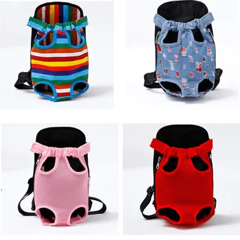 

Pet Stripe Travel Backpack Pet Dog Cat Carrier Backpack Front Chest Large Portable Bags Pet Outdoor Mochila Para Perro#0812g30