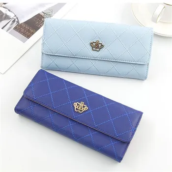 

2020 Fashion Long Women's Wallet Clutch Bag Simple Zipper Purses Envelop Card Bit Purse Soft PU Leather Mobile Phone Bag