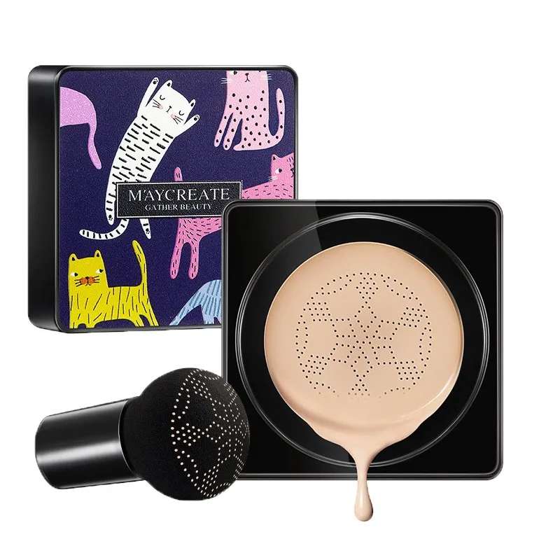 Hot sale Small Mushroom Head Air Cushion BB Cream Female Concealer Foundation Breathable Makeup Bare Cosmetics Sunscreen