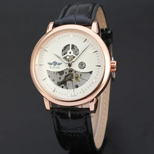 

Winner Winner Moon And Clean Steel Hollow out Classic Business Analog Watch