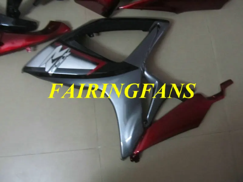 Комплект обтекателей для мотоцикла GSXR600 750 K6 06 07 GSXR 600 GSXR750 2006 2007 красный черный Обтекатели кузова+ подарки SC101