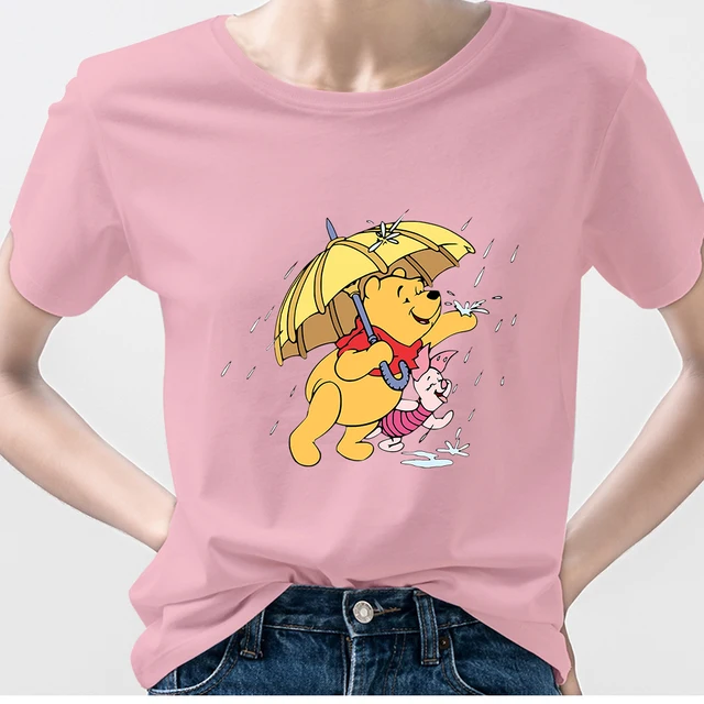 Winnie Pooh Shirt Tops Crop Teens For 
