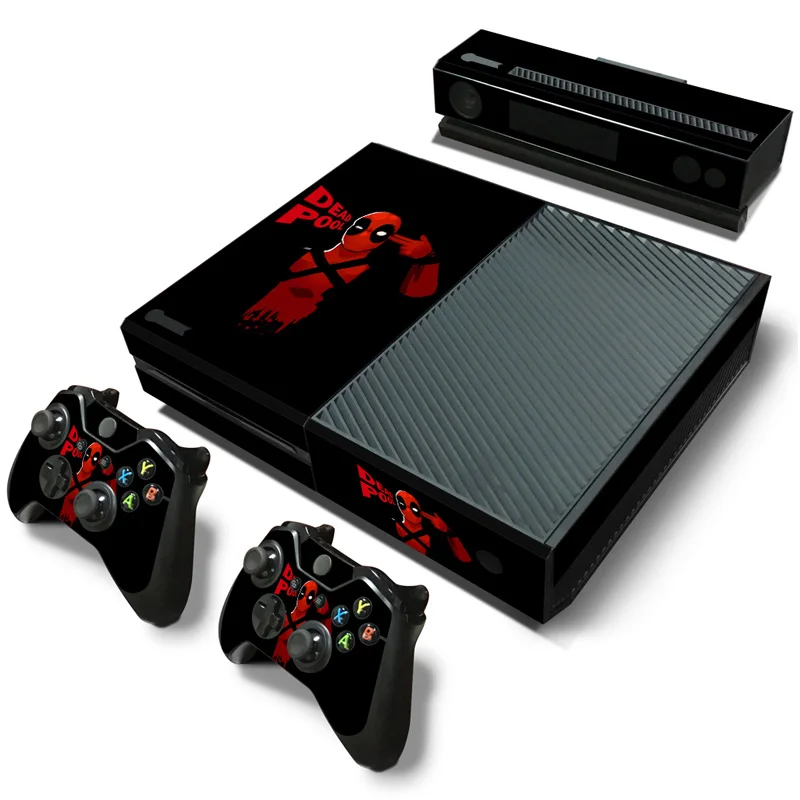 Marvel Spiderman Deadpool Sticker for XBOX ONE Skin Sticker Console and Controllers for XBOX ONE Gamepad Controller Decal 
