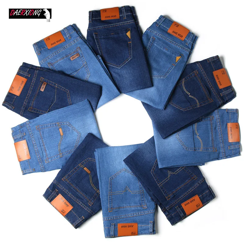 Мужские джинсовые шорты летние новые прямые эластичные джинсовые шорты бизнес тонкие синие хлопковые короткие джинсы мужские брендовые тонкие брюки