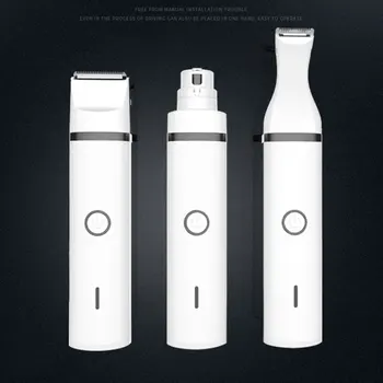 

3 In 1 Dog Trimmer Nail Grinder Hair Trimmer Leg Hair Clipper USB Rechargeable Multifunction Pet Grooming Tools