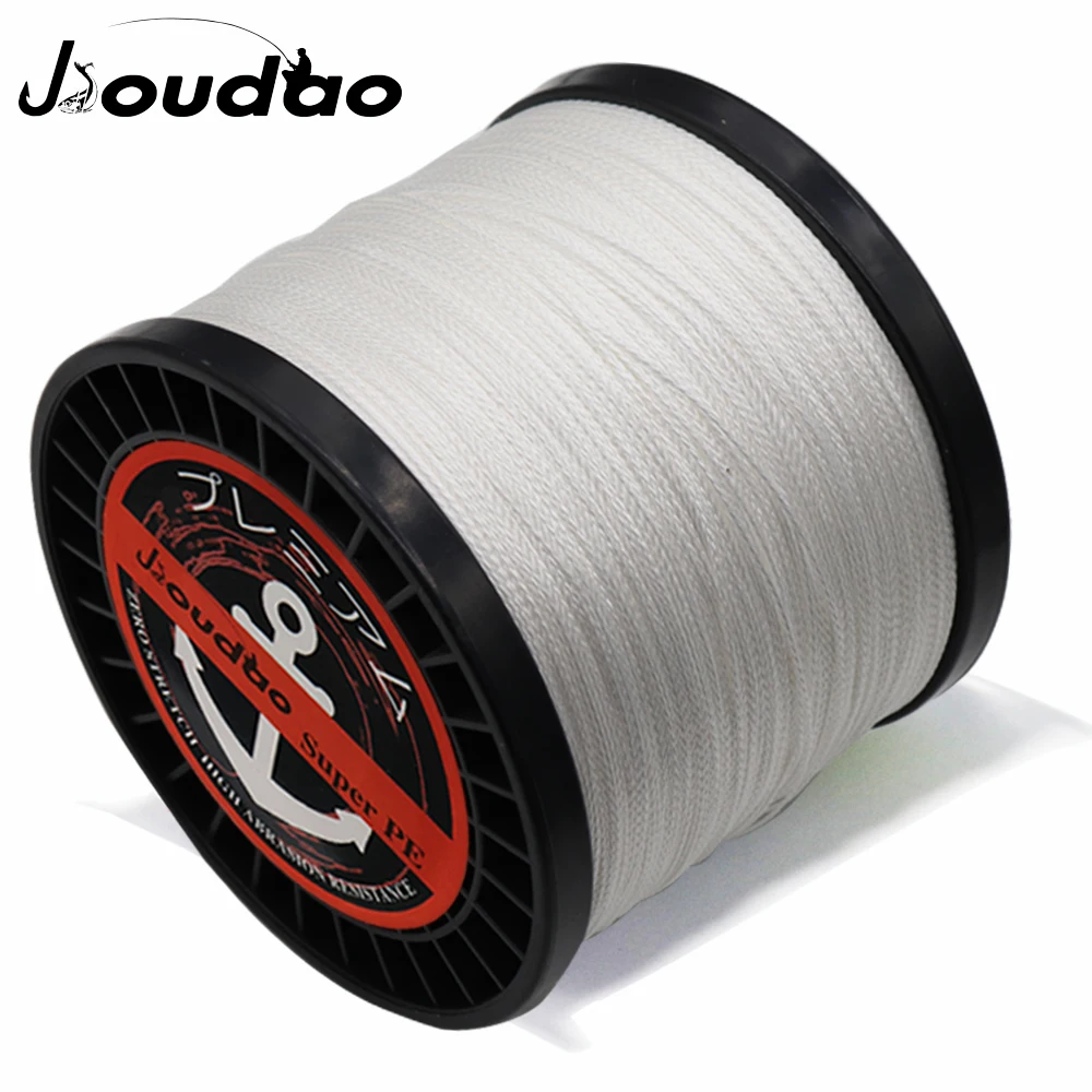 Jioudao 1000M 4 Strands Braid Multifilament 100% PE Braided Fishing Line Fishing Braid Wire 10lb To 100lb Fishing Wire