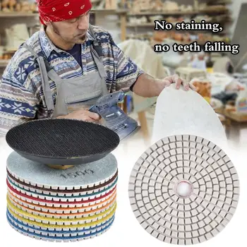 

Diamond Polishing Pads Set Rubber Sticking Tray Polishing Pad Most Popular for Granite Marble Concrete