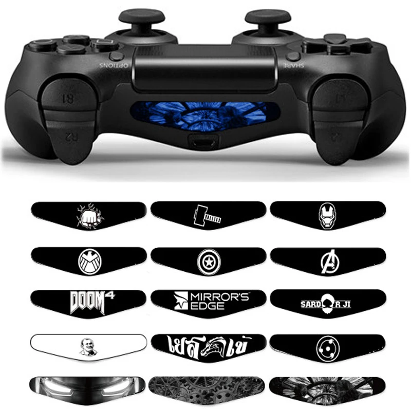 1 шт. модный светодиодный светильник наклейки для Playstation 4 наклейка контроллера PS4