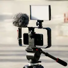 Ulanzi U-Rig Pro смартфон видео Риг с 2 стойки для обуви Filmmaking Чехол ручной телефон видео стабилизатор штатив с зажимом Крепление стенд