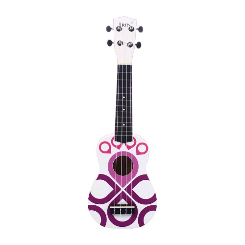 Маленькая гитара укулеле деревянная 2" деревянный музыкальный инструмент Уке Сопрано Гавайская Акустическая гитара Музыкальные инструменты - Цвет: Purple