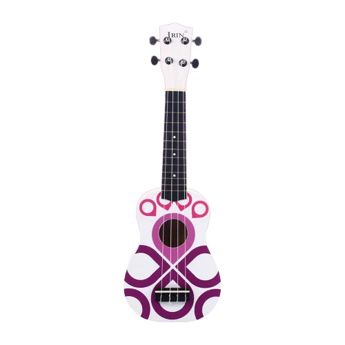 Purple Маленькая гитара укулеле деревянная 2" деревянный музыкальный инструмент Уке Сопрано Гавайская Акустическая гитара Музыкальные инструменты - Цвет: Purple