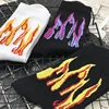 Hip Hop Fashion Unisex Flame Pattern Socks Street Fashion Skateboard Cool Cotton Socks Harajuku Style Men Funny Sock ► Photo 3/6