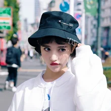 Складная рыболовная Кепка унисекс, железное кольцо, Панама, шляпа на лето и осень, модная одноцветная рыболовная Солнцезащитная шляпа для улицы