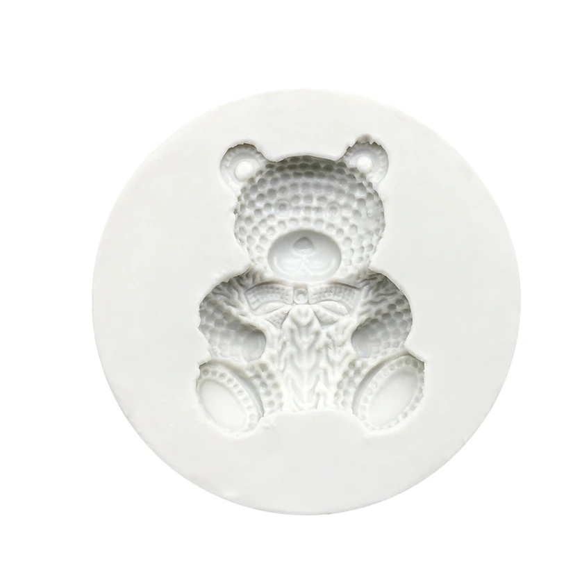Teddybär Form Silikonform Sugarcraft Schokolade Cupcake Backform Fondant Kuchen Dekorieren Werkzeuge – Detail 10