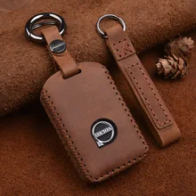 Натуральная кожа Ключи сумка чехол Брелок для автомобильных ключей чехол для Volvo XC40 XC60 S90 XC90 V90 T5 T6 T8
