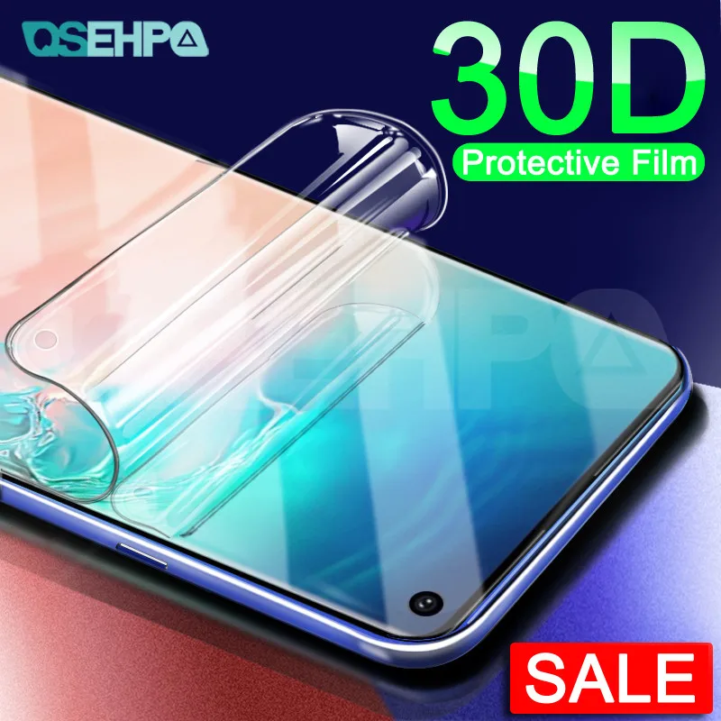 

30D Hydrogel Film For Samsung Galaxy S10 S9 S8 Plus S10e 5G S7 Edge A6 A8 Plus 2018 Full Curved Screen Protector Soft Film Case