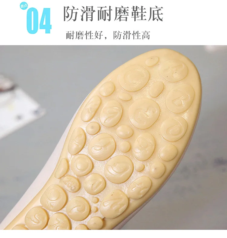 

Shoes Soft Bottom Flat Heel Moccosins Women's round Flat 2019 Spring Man-made Diamond Shallow Mouth Bow Casual Nurse Shoes