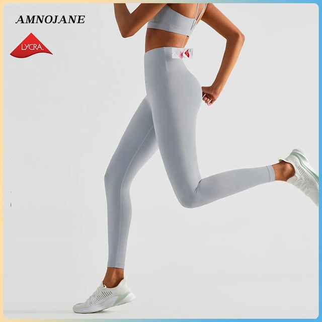 Buttery Soft Yoga Pants Women Solid Color Lycra Fabric High Waist Sports  Leggings Slim Fit Workout Running Tights Gym Clothes - AliExpress
