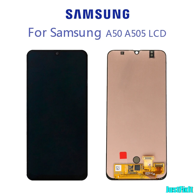 Для Super Amoled для samsung Galaxy A50 SM-A505FN/DS A505F/DS A505 ЖК-дисплей кодирующий преобразователь сенсорного экрана в сборе