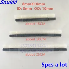 ID8 OD10 Высококачественная 8*10*15 20 25 см белая черная нейлоновая трубка fule line сильфонная гофрированная труба для топливного насоса пластиковая 5 шт. ID8 OD10 Высококачественная 8*10*15 20 25 см белая черная нейлоновая трубка fule line сильфонная гофрированная труба для топливного насоса пластиковая 5 шт.