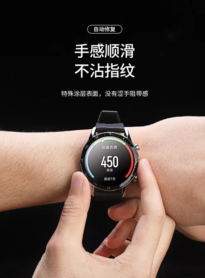 ROCK 3 шт. защитная пленка на весь экран для huawei Watch GT2 42 мм 46 мм Взрывозащищенная защитная пленка из закаленного стекла для GT 2