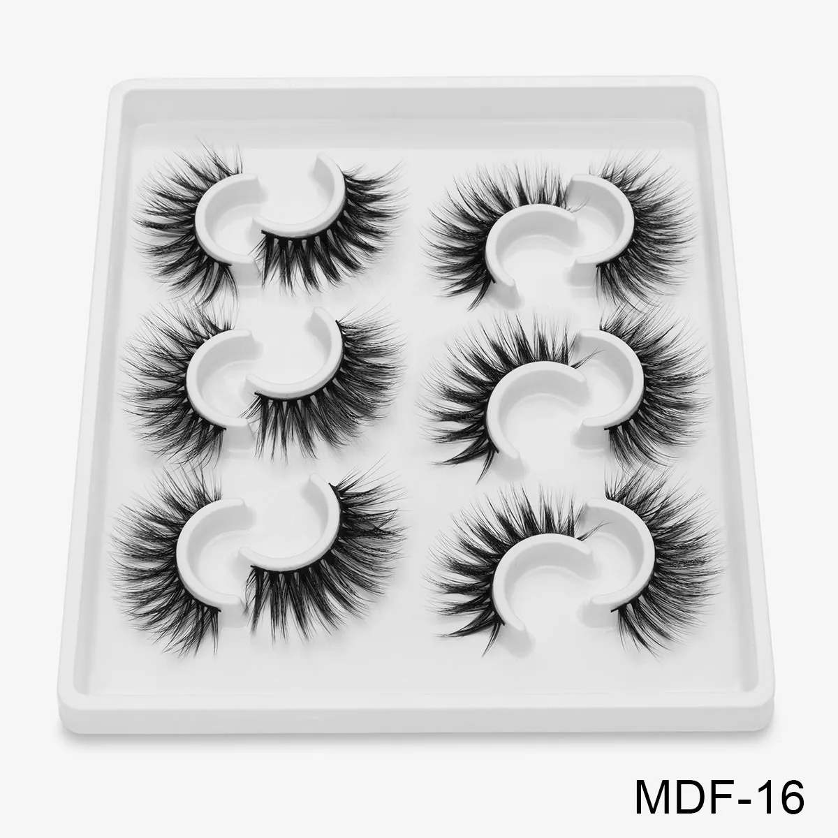 Ресницы из синтетического волокна - Цвет: MDF-16