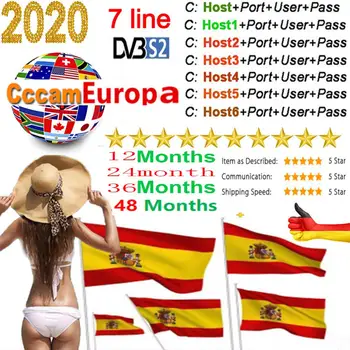 

Cccam Europa 7 cline Spain HD Europe Portugal Poland Germany Oscam cline V8 NOVA V9 Super DVB-S2 Decoder