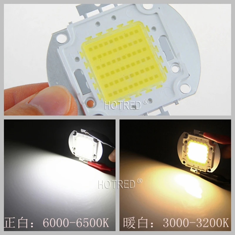 10 шт. высокомощный светодиодный COB светильник SMD 45mil чипы холодный белый теплый белый 10 Вт 20 Вт 30 Вт 50 Вт 100 Вт Светодиодный точечный светильник s диод DIY лампы