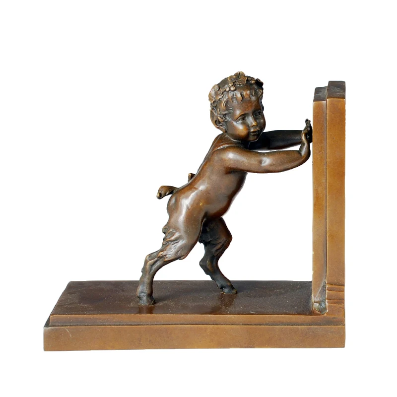 

ATLIE Classic bronze statue bookend sculpture study room home decoration