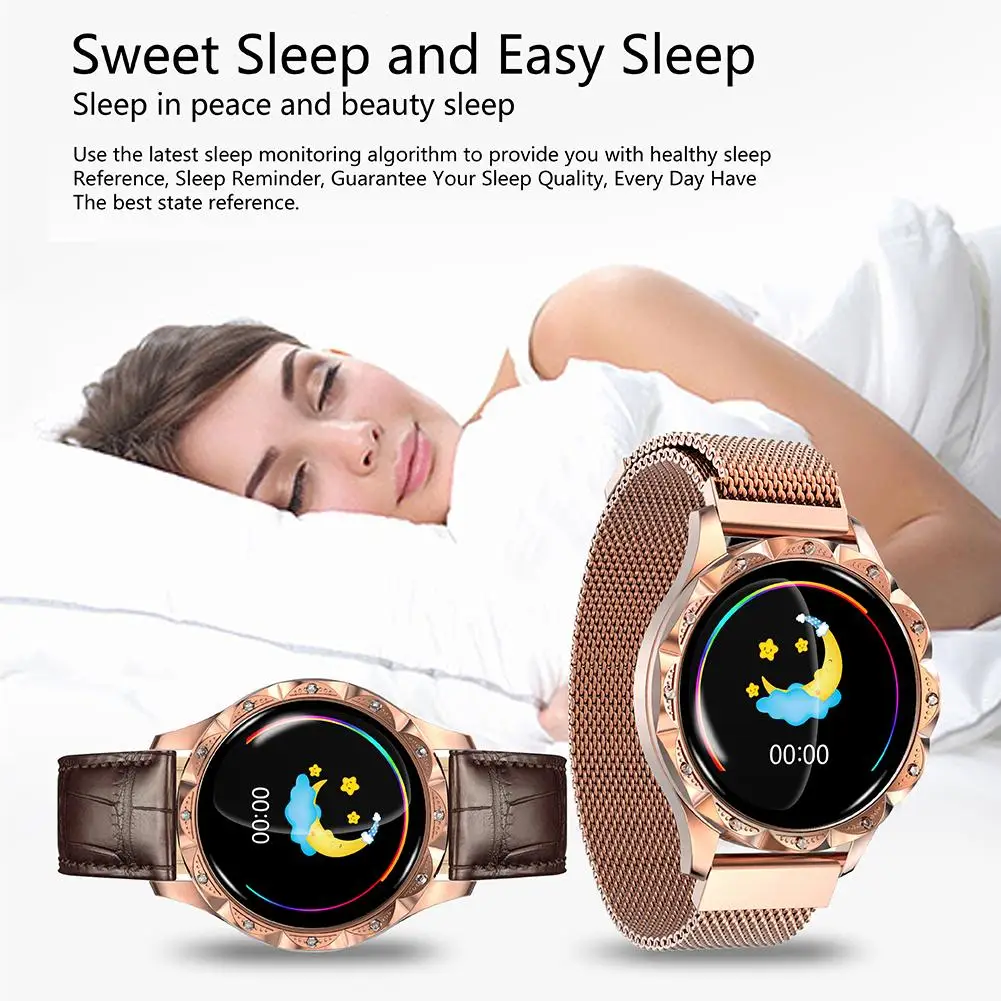 Смарт-часы для женщин IP67 Водонепроницаемый фитнес-трекер Браслет Пульс кровяное давление монитор сна часы для Android IOS D18