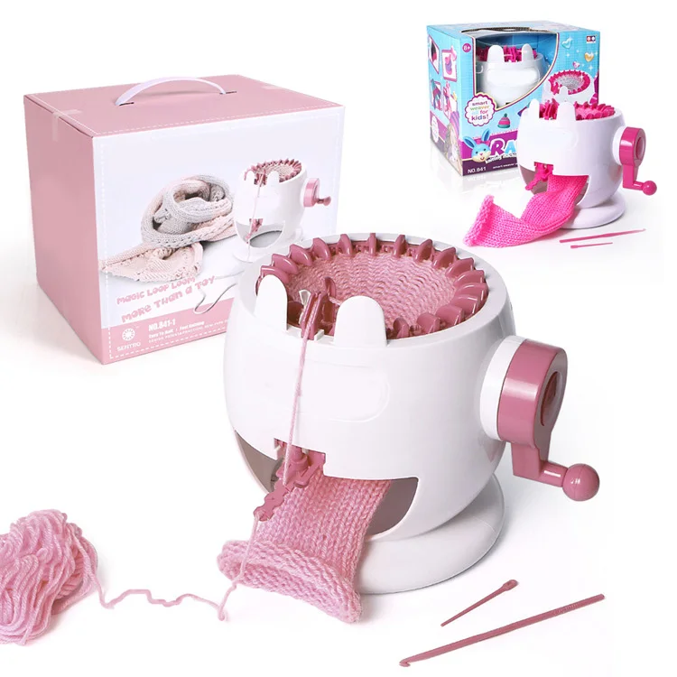  Hand Woven Wool Machine Toys Hand Knitting Machine Loom Children Educational Toy Knitting Tools @LS