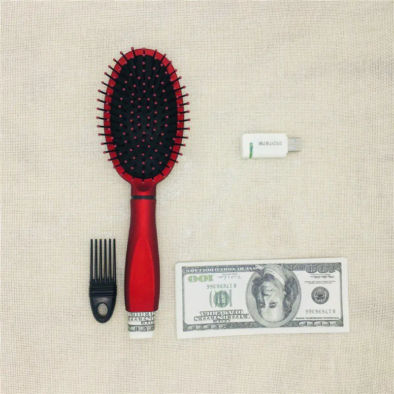 

Safe Hair Brush Secret Stash Box Multi-functional Storage Comb Security Hidden Valuables Hollow Container Home Storage