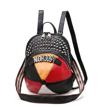 Женский рюкзак, многофункциональный, модный,, с заклепками, Диагональная Сумка через плечо, 4960