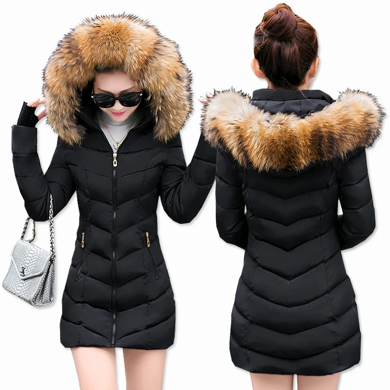 Модная зимняя женская куртка с большим меховым поясом, с капюшоном, толстая пуховая парка, Женская длинная куртка, пальто, тонкая теплая