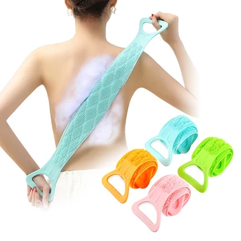

Silicone Brushes Bath Towels Rubbing Back Mud Peeling Body Massage Shower Magic Brush Flexible Scrubber Skin Cleaning