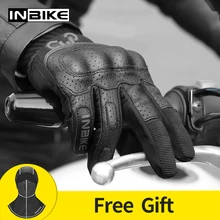 INBIKE Motorcycle Gloves Breathable Motor Protective Gear Touch Screen Outdoor Sports Cycling Racing Gloves Men Motorbike Gloves