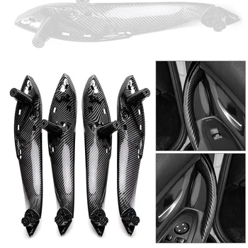

Car ABS Inner Door Pull Handle Trim Cover Panel For BMW F30 3Series F35 F80 2013 2014 2015 2016 2017 2018 Carbon Fiber Style