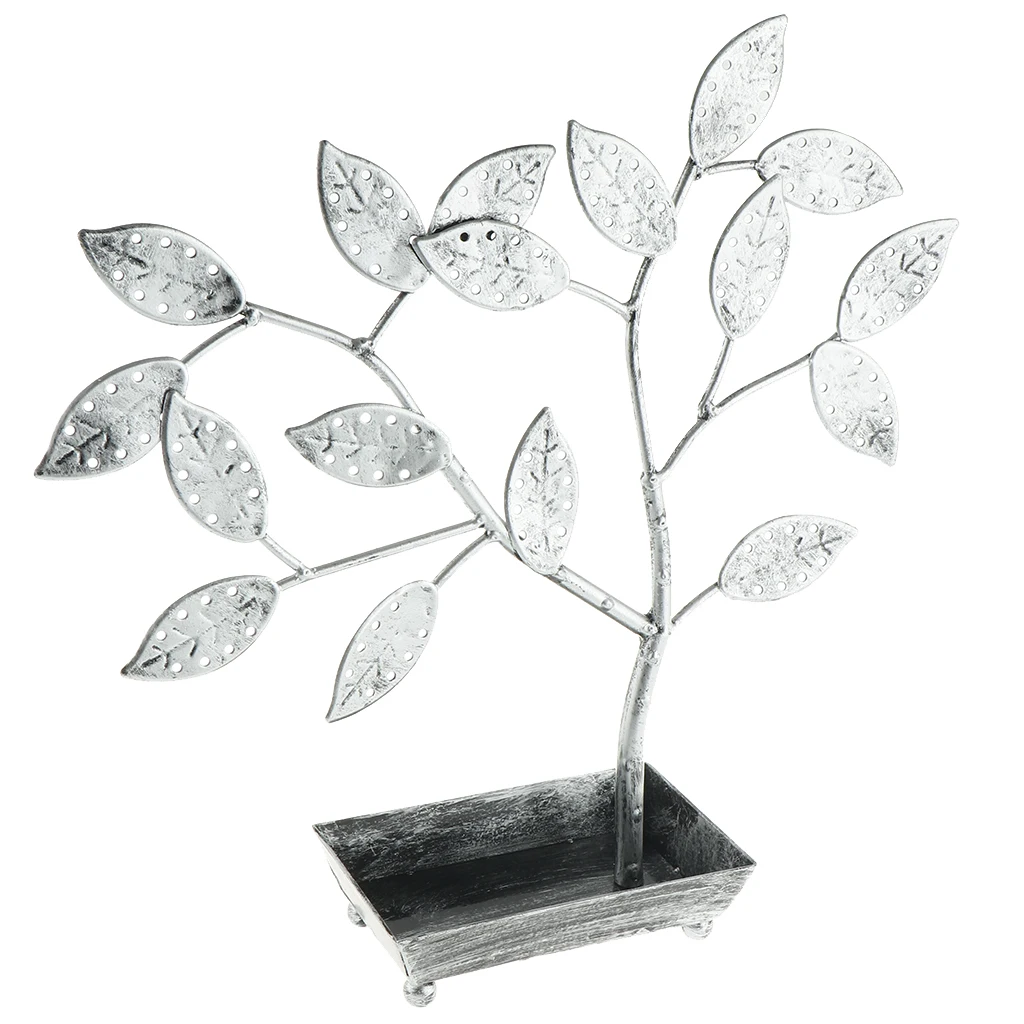 Earring Organizer Jewelry Tree Holder Display Rack Stand for 68 pair Stud Dangle Earrings Necklace