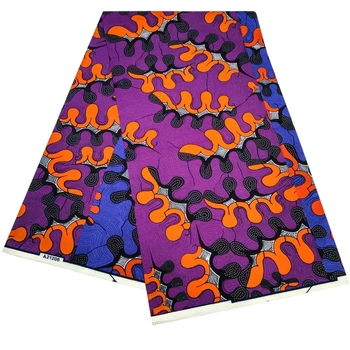 

Polyester African wax print fabric,Ankara fabrics Batik wax kitenge fabric 6 yards LBLD-180