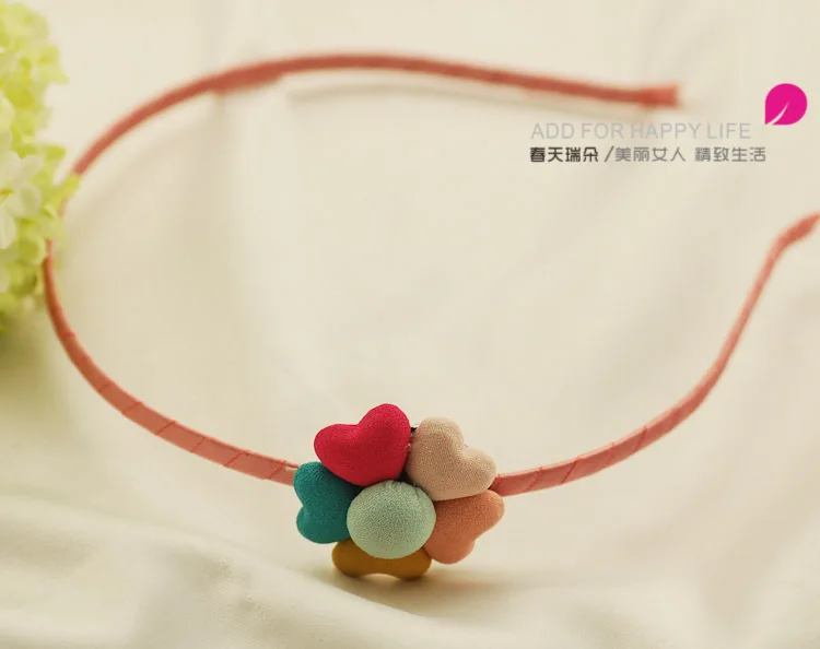 

South Korea New Style Colorful Flowers Button Hair Bands Headband Headdress Hair Accessories Every Small Jewelry