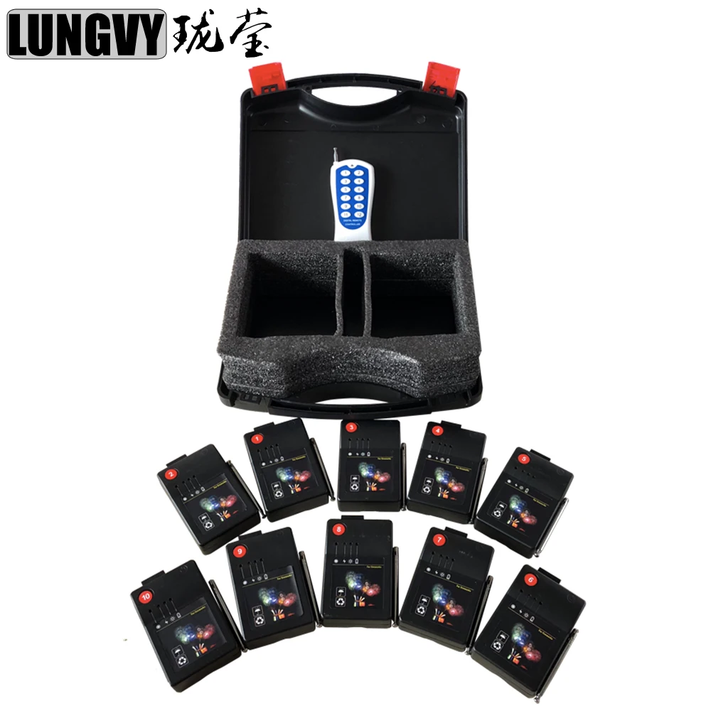 

Fast Shipping T10-12 Cold Firework Igniter Machine Wireless Remote Pyrotechnics 10 Receiver Stage Equipment Fountain System
