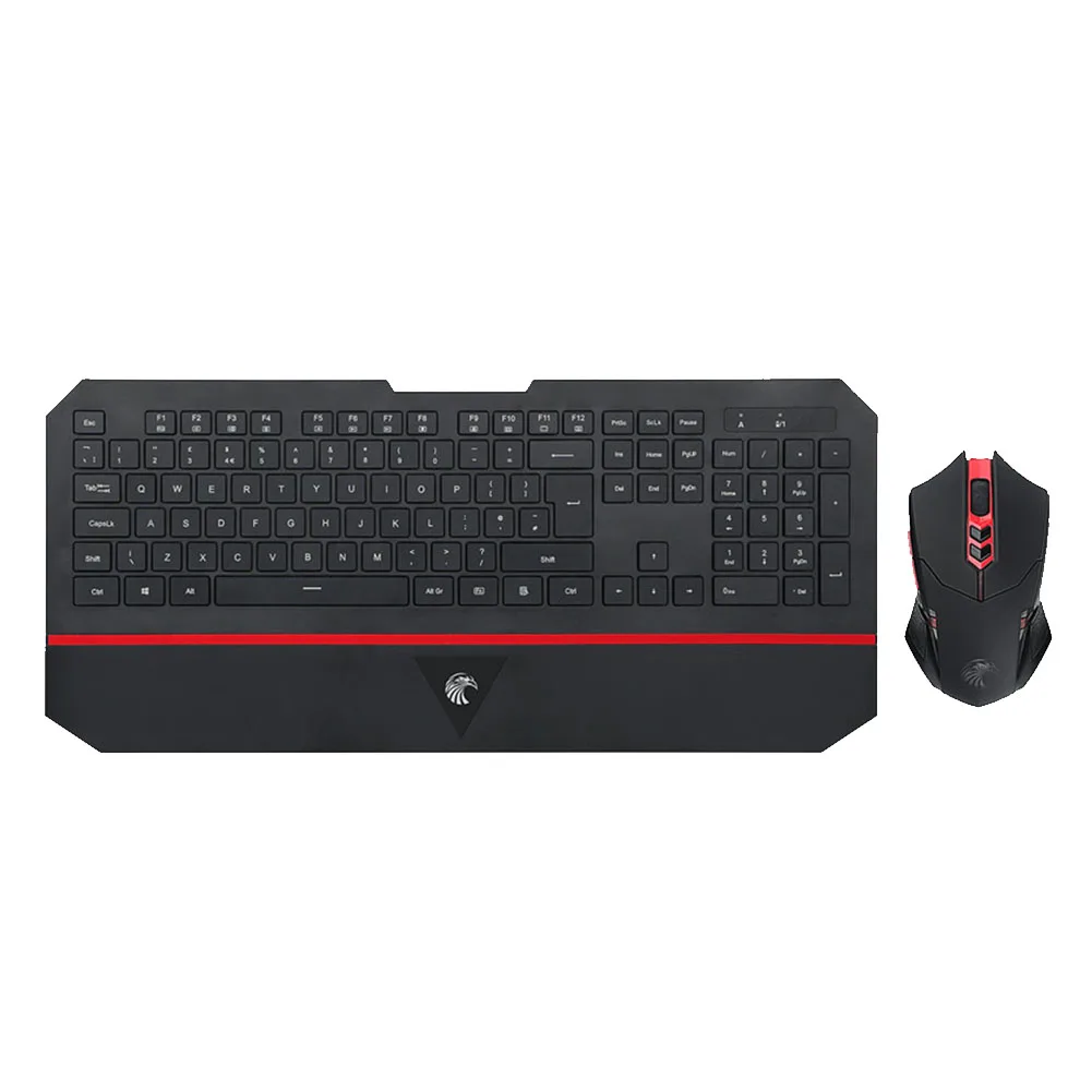 

2.4GHz Gaming Sensitive Backlight Ergonomic Waterproof Durable Wireless USB Portable Keyboard Mouse Set Home Ultra Thin