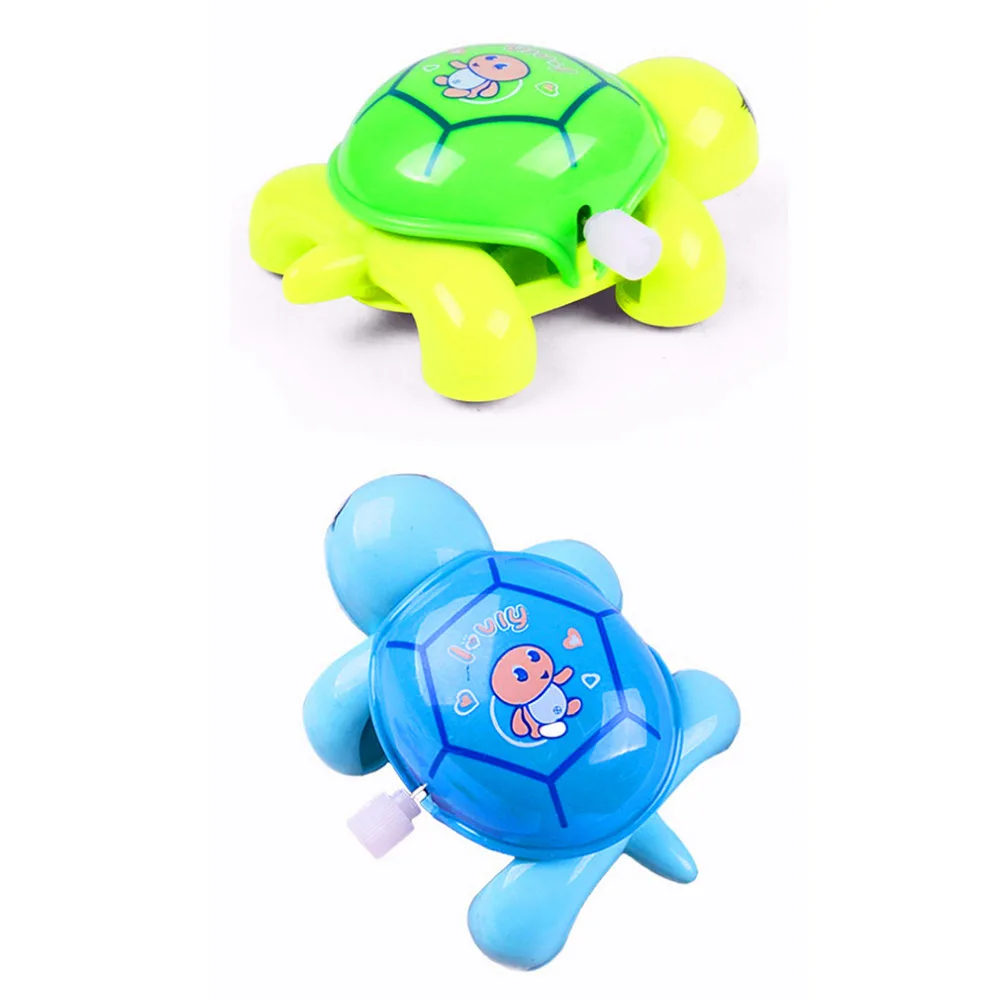 Cute Cartoon Animal Clockwork Tortoise Baby Turtles Toys Infant Crawling Wind Up Toy Educational Kids Classic Toy Random Color