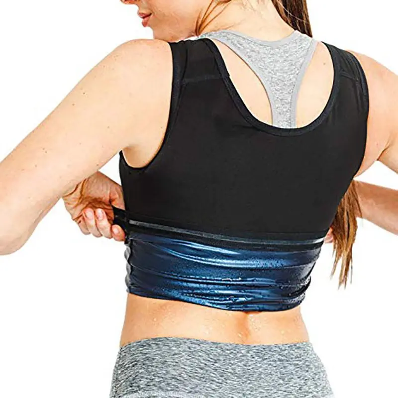 Sports Slimming Weight Loss Running Vests Sweat Body Shaper Vest Gym