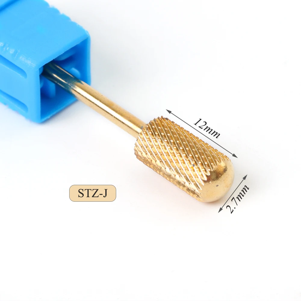 20 типов золотых фрез для маникюра, твердосплавное сверло для ногтей, роторная насадка, электрическая пилочка для ногтей, аксессуары, инструмент SASTZ-J-1 - Цвет: STZ-J