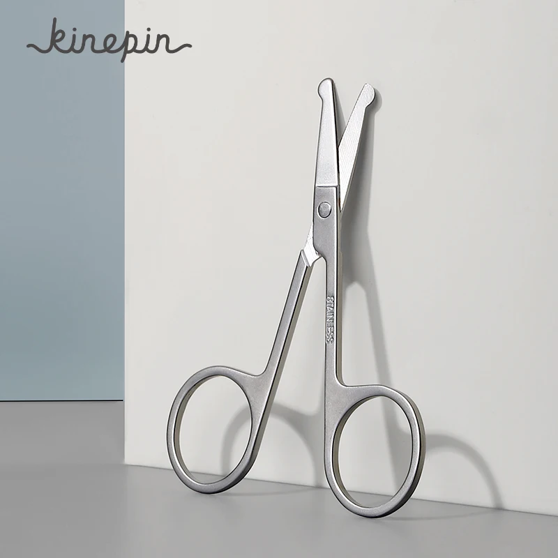 KINEPIN ножницы для красоты изогнутые и закругленные лица обрезки пинцет бровей вибрисса макияжа инструмент