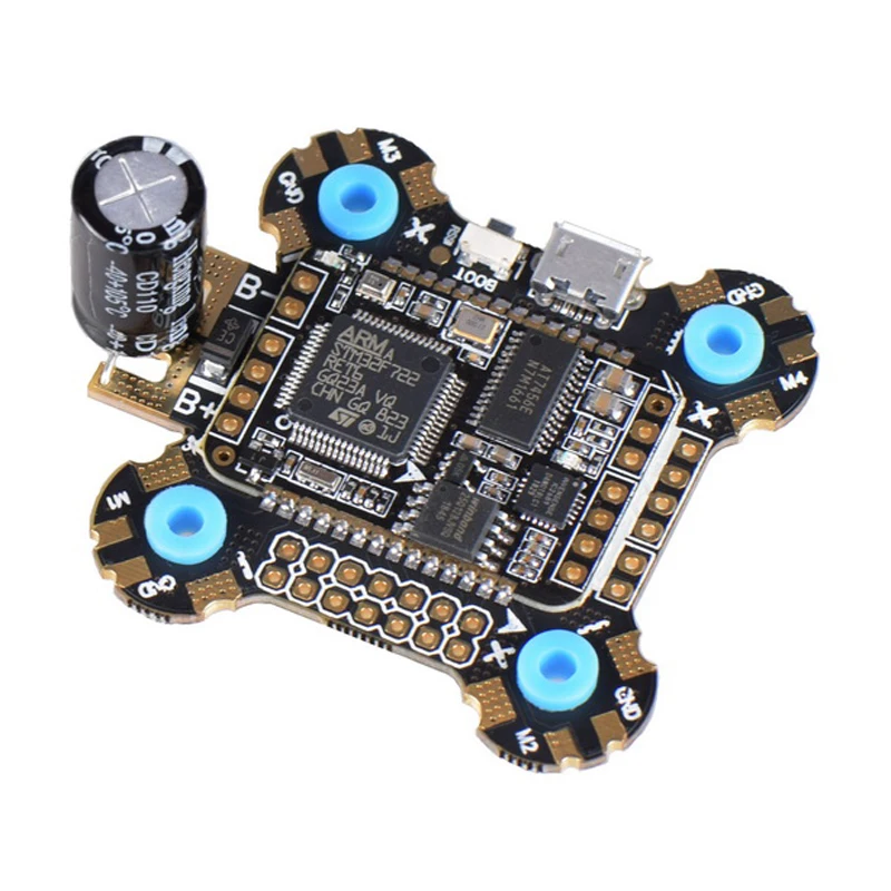 30 5 мм JHEMCU F722 PDB OSD 5V/2A BEC 2 6S система управления полетом/алюминиевая крышка 25В