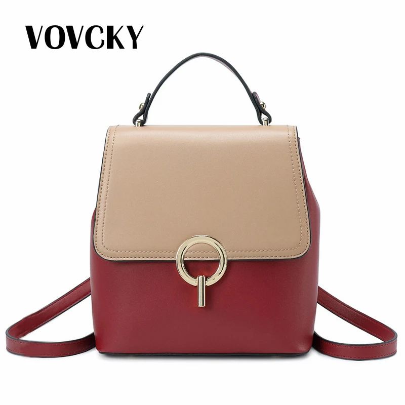 

2019 Fashion Women Backpack High Quality Youth Leather Small Backpacks School For Teenager Girls Female Shoulder Back Bag Plecak